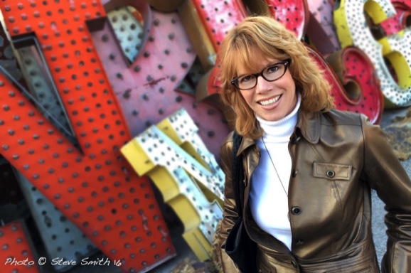 Stacey Gualandi at Neon Museum Las Vegas Nevada