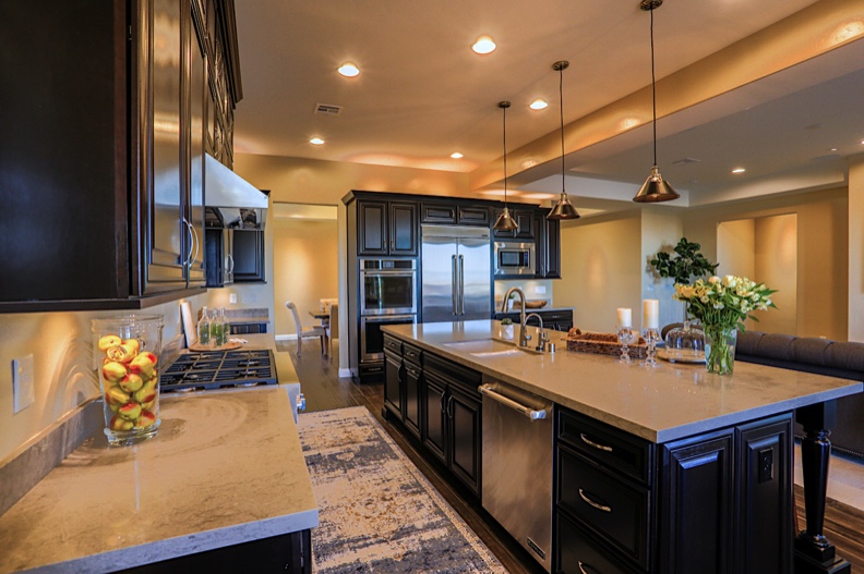 Las Vegas home with kitchen island